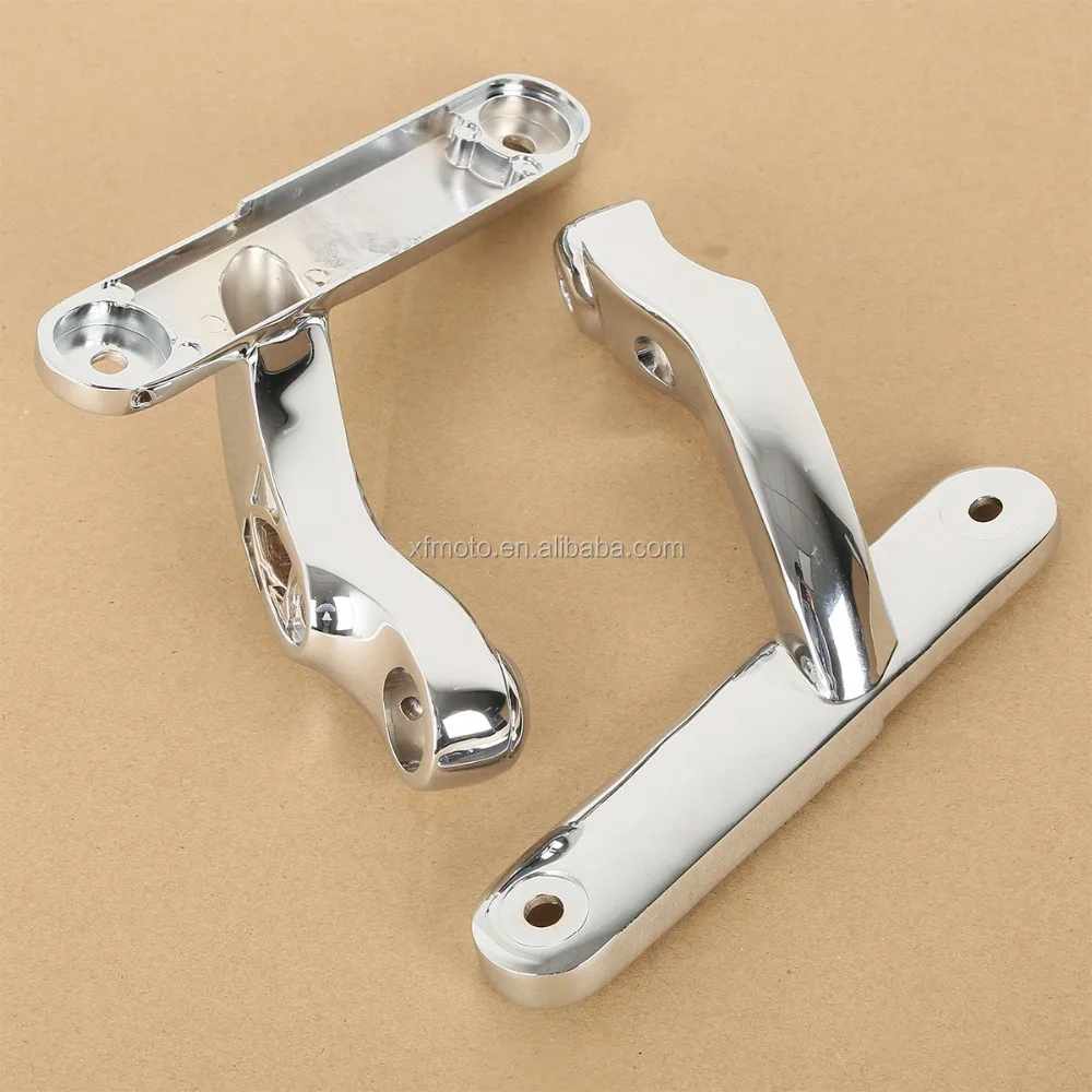TCMT  Motorcycle Parts Chrome Auxiliary Lighting Brackets For Street Glide Frame Parts 2009-2016 XF2906329-E