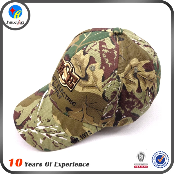 Camo Hunting  5 panel or 6 panel custom logo Tactical Baseball Cap Hat