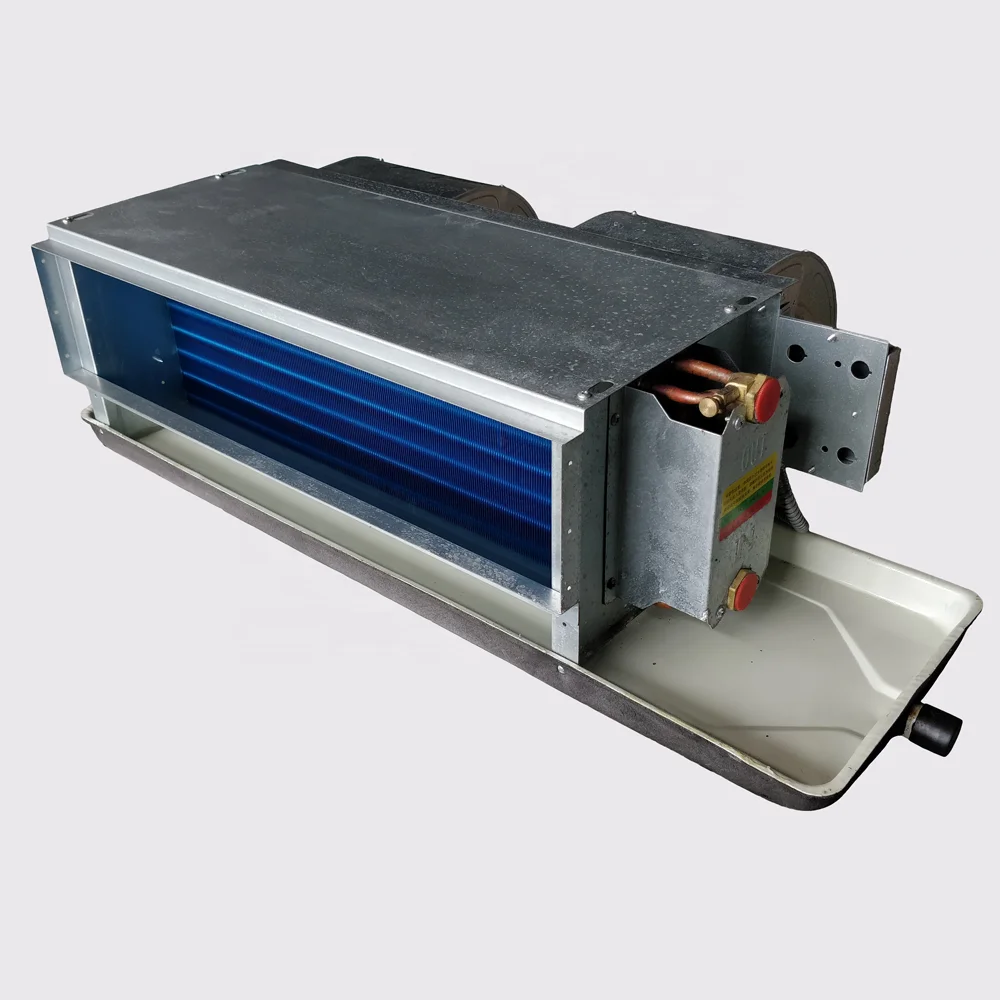 Chilled Water Energy Efficient Galvanized Sheet Ceiling Concealed Horizontal Fan Coil