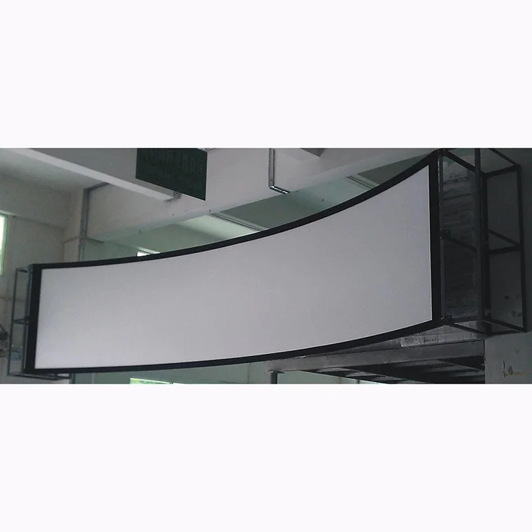 200 Inch Curved Fixed Frame projector Screen Curved Projection Screen Curved Projector Screen