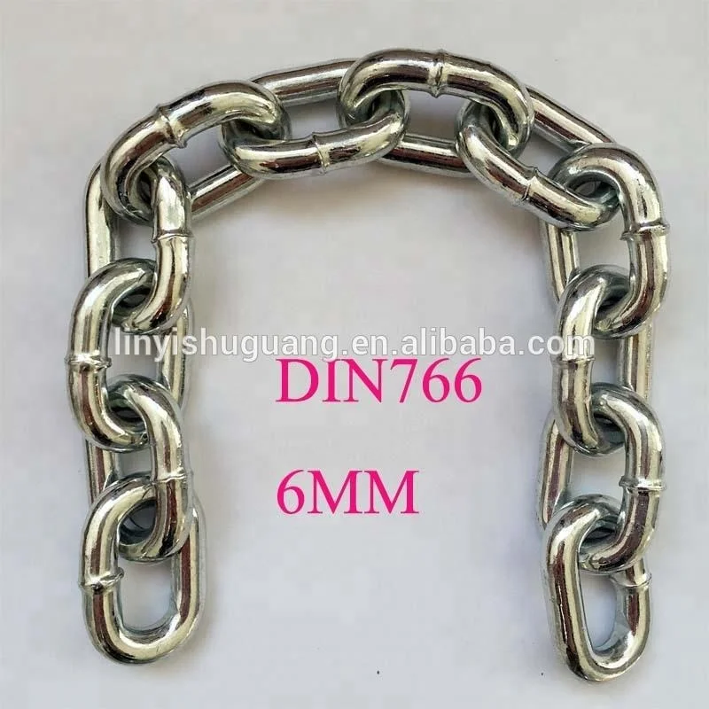 Оцинкованная звеньевая цепь DIN766