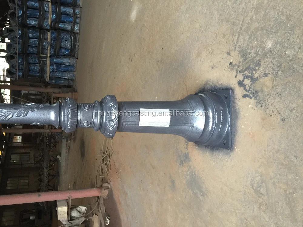 Alibaba Trade Assurance Cast Iron Lighting Column Decorative Lighting Pole