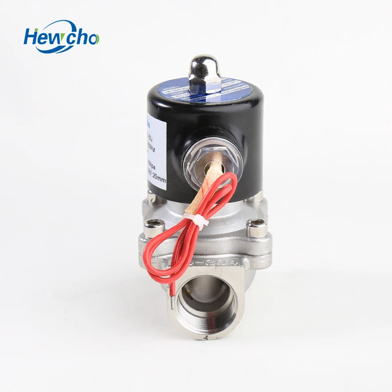 Hewcho 24vdc 2W200-20 Stainless Steel IP54 Liquid water 2/2 way Solenoid Valve