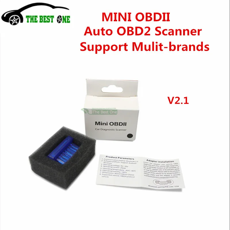 Универсальный автоматический сканер инструмент мини-elm327 Bluetoth ELM 327 интерфейс OBD2 поддержка OBDII протоколы и multi-языки