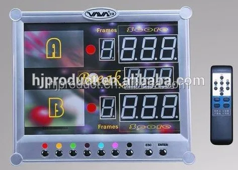 
Best seller electronic snooker scorer, digital billiard table scoreboard with wireless control 