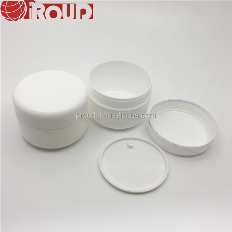 100g empty plastic cosmetic jar pp white for sale