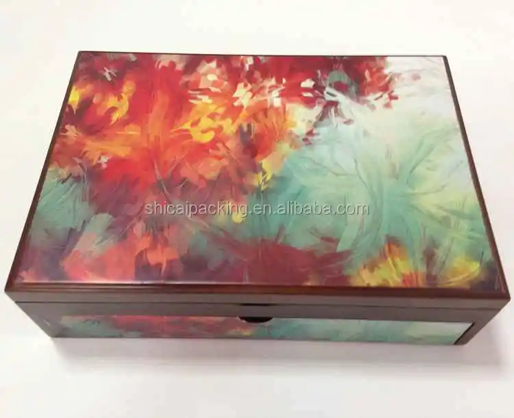 Handmade Matt Lacquered Gift Packaging Wooden Date Chocolate Box