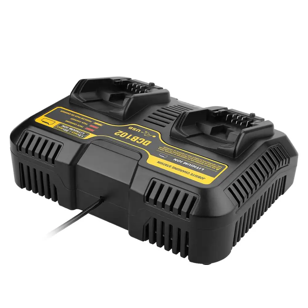 Два-паз 3A зарядное устройство 100v-240v 50/60hz 120W подходит для dewalt 12v-20v/литиевая батарея
