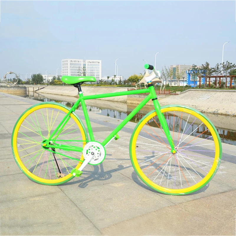 Заводская поставка, Высокоуглеродистая сталь, Односкоростной фиксированный велосипед