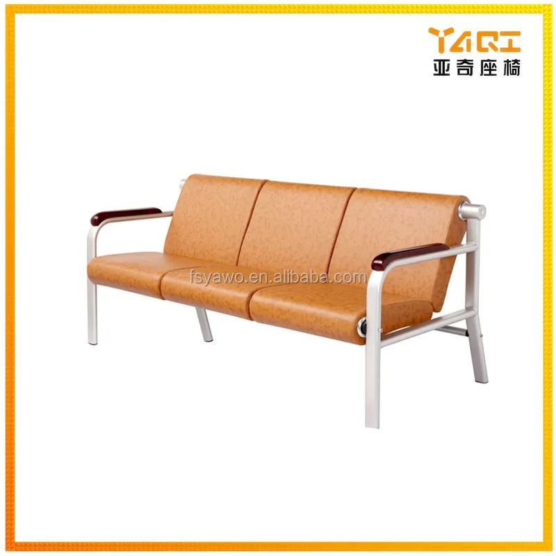 Wholesale furniture waiting lounge office lobby reception red modern leather office sofa design YA-303