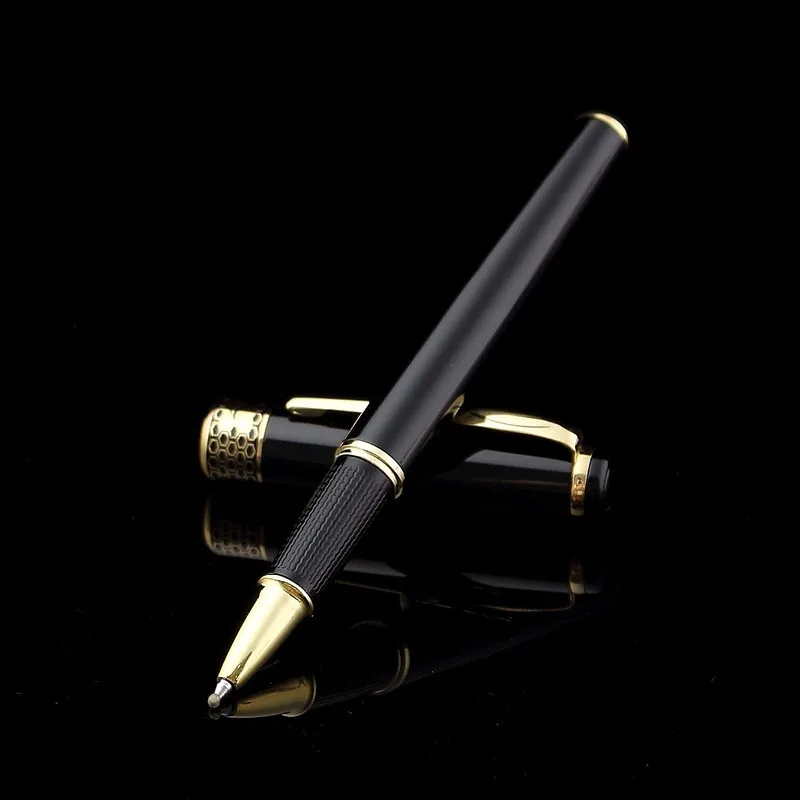 Ручка для подписей для бизнес-рекламы, нейтральная металлическая ручка, Высококачественная подарочная коробка, черная углеродная ручка для мужчин и женщин, водная ручка для студентов, под заказ