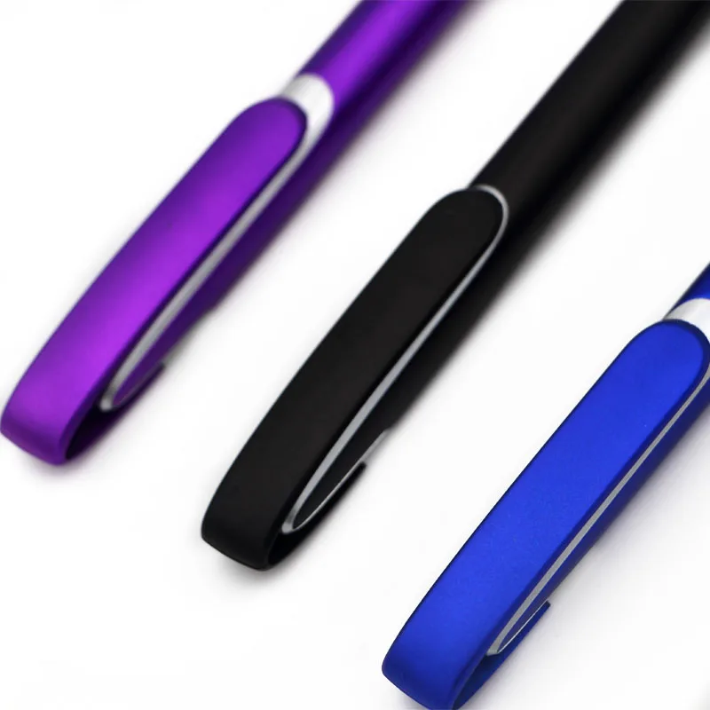 Flat custom logo spray advertising ballpoint pen for promotion