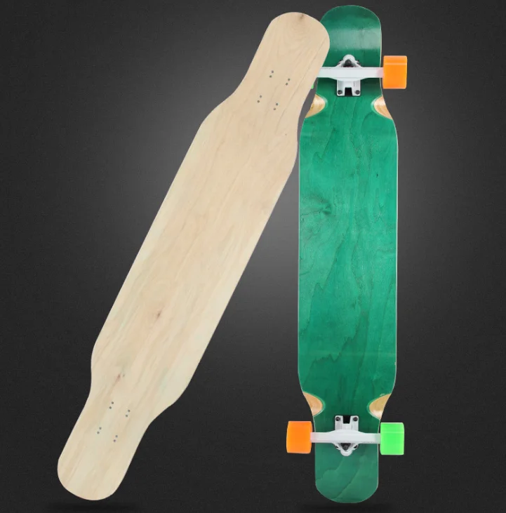 Composite skate Longboard Deck With Canadian Maple and Carbon Fiber decks