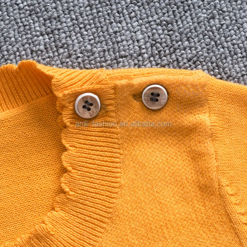 
new design stylish teenager kids girls flower knitting pullover sweaters 