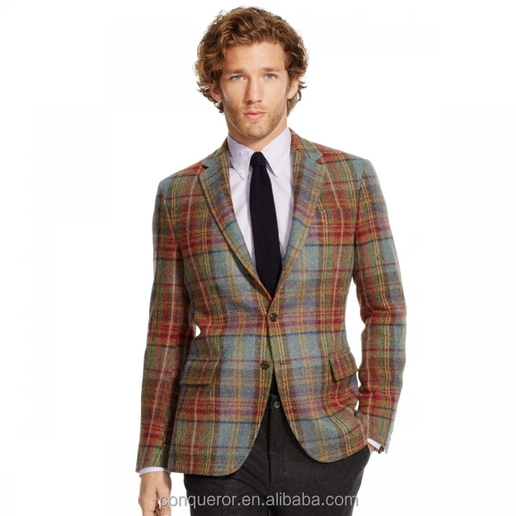 Bespoke Fashionable Latest Suit Design Elbow Patch Mens Fancy Suit Blazer