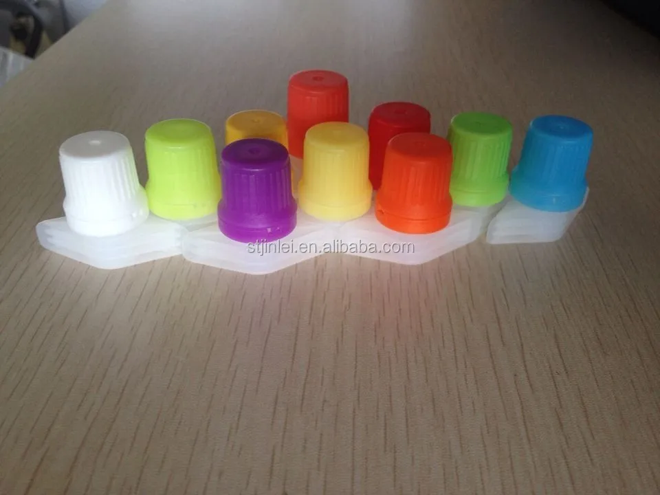 9.6mm long wing plastic spout and cap for liquid pouch