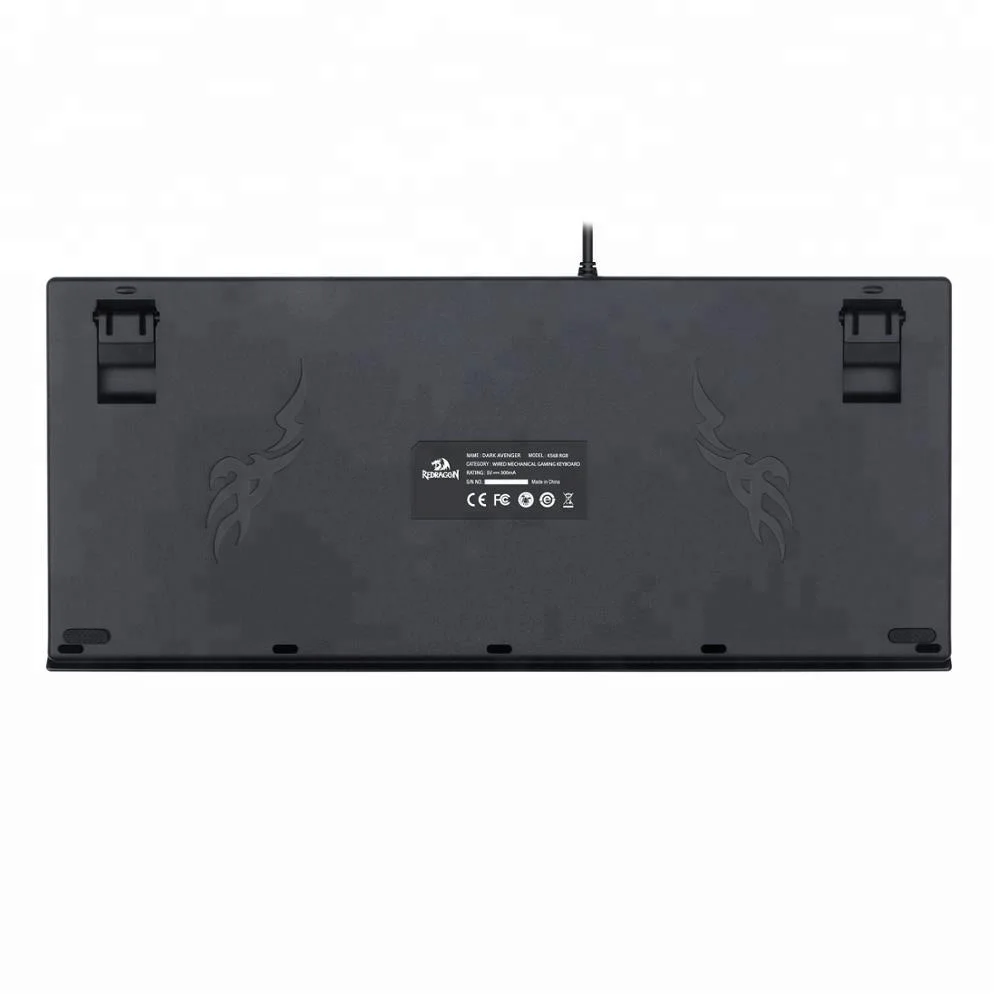 Redragon Brand 87 Keys LED Colored Keys Professional Mechanical Gaming Keyboard for Gamer Typist