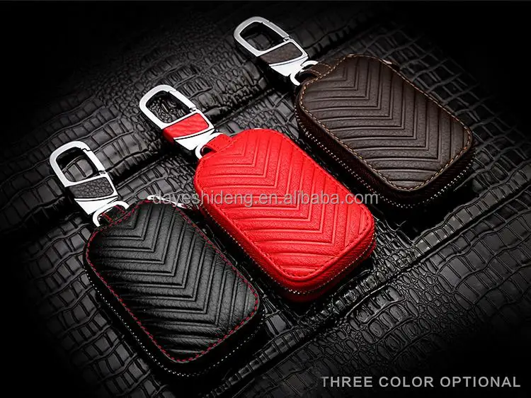2016 New leather car key wallet case for Audi Buick Cadillac key