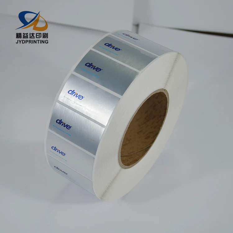 Cheap Price High Quality Custom Printing Silver Polyester Label Matte Silver Label Sticker Offset Print Label