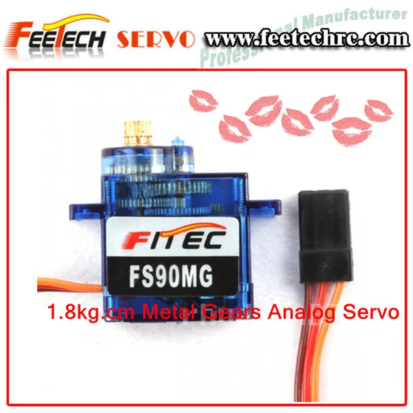 Mg90s servo 14g fs90mg, metal gear for helicopter plane boat car