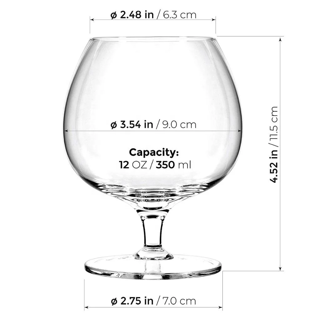 23 Oz  Leadfree Crystal Customized Cognac Glasses Brandy Snifter Goblet Brandy/Glass Brandy Glass Bottles