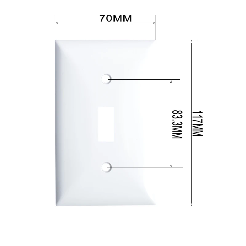 Shanghai Linsky (WTS-01) 1 Gang Decorate Plastic Cover Plate Toggle Switch Plastic Wall Plate