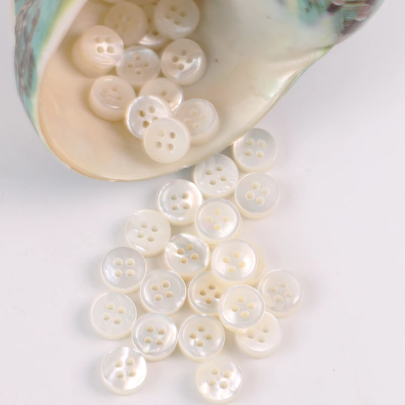 
Quality Engraved Logo Mother Of Pearl Shell Buttons for Clothes 