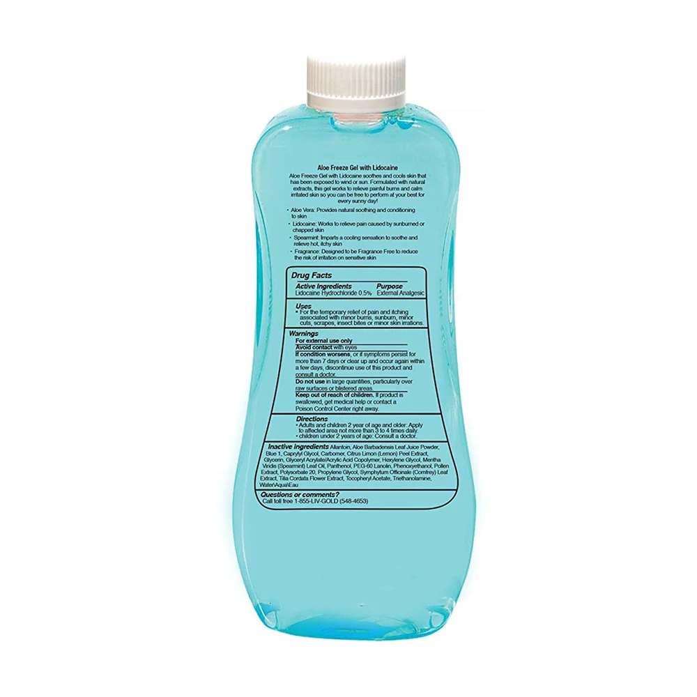 Relieves Sunburn for face soothing gel aloe vera gel for face