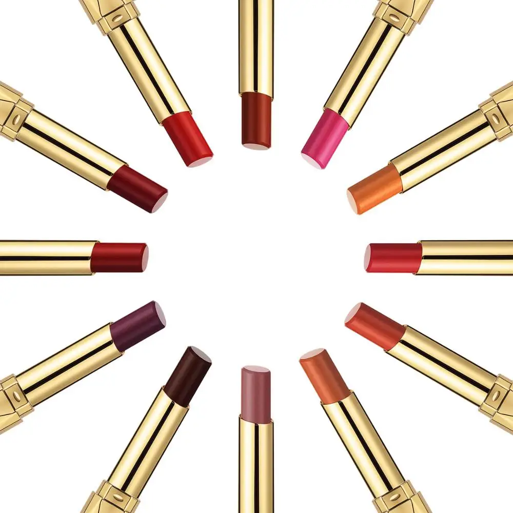 Free Sample 24 Colors Black Lipstick Waterproof High Quality 4D Lipstick