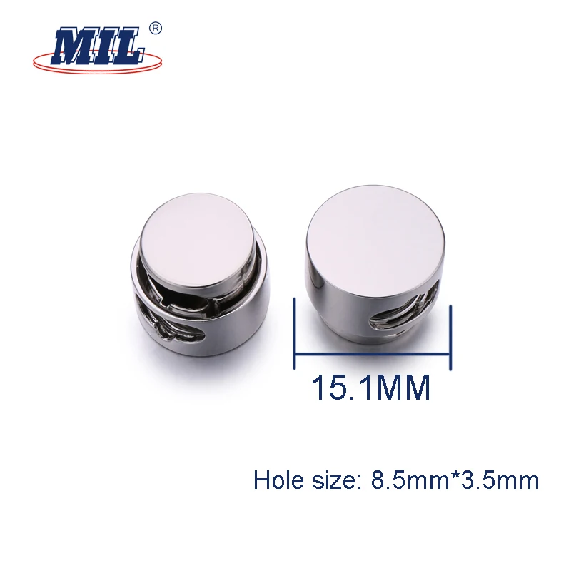 High Quality Round Metal Adjustable Spring Cord Lock Stopper For Clothes