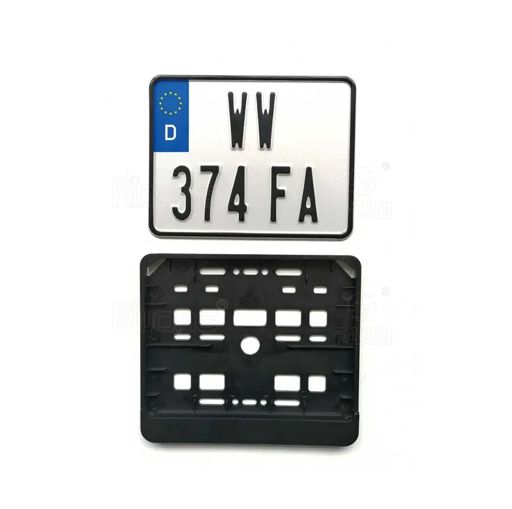 remote car license plate frame, ABS plastic frame, Euro frame