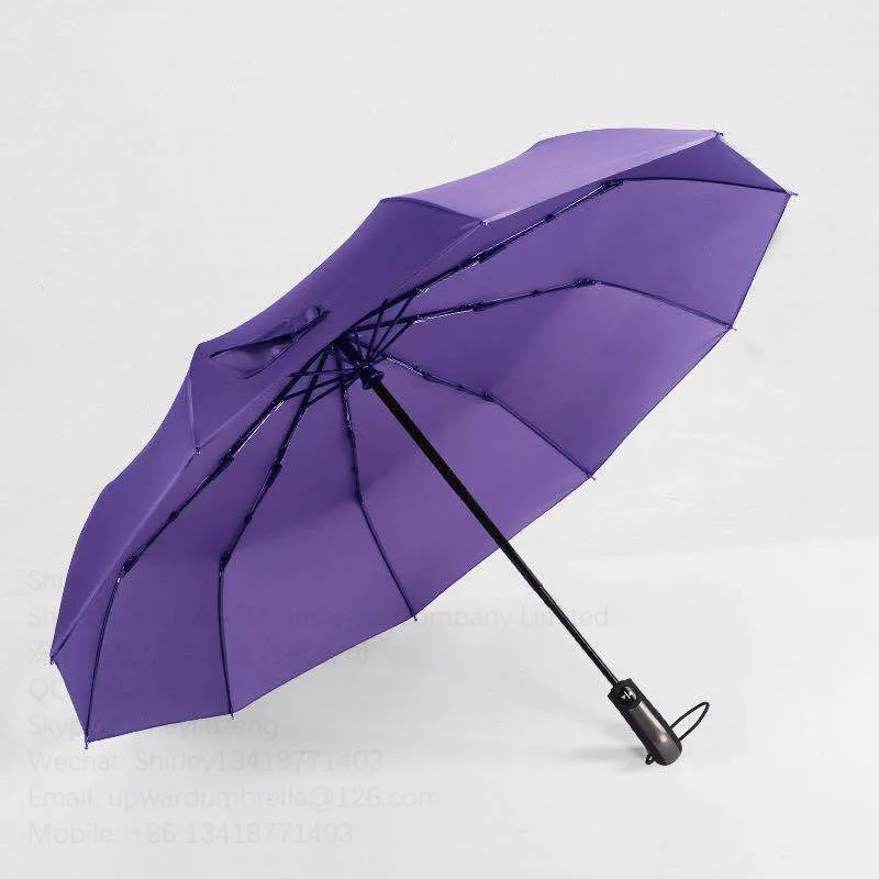 Luxury umbrella uv protection popular fashional auto open and close 3 folding women rain umbrella for sale