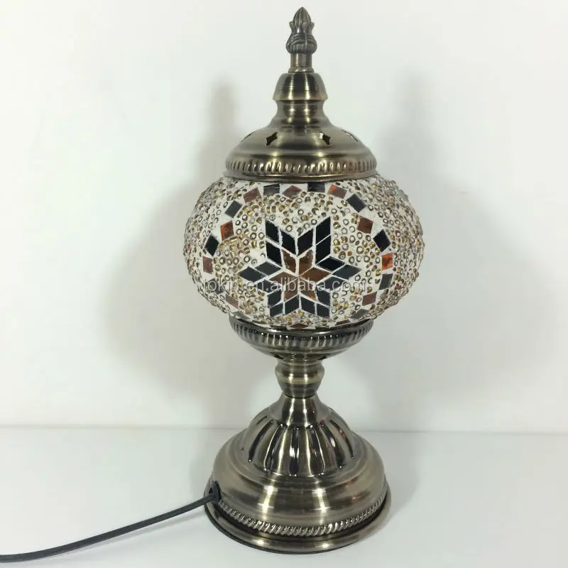 2015 New Design home decorative Made in China (TC1M01-2015) glass Handmade Mosaic Art Turkish table Lamps
