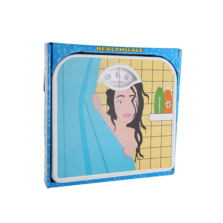 130kg Capacity large easy to read display professional mechanical bathroom scale