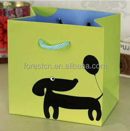 Cute cartoon birthday gift gift bag children holiday bag baby gift paper bag