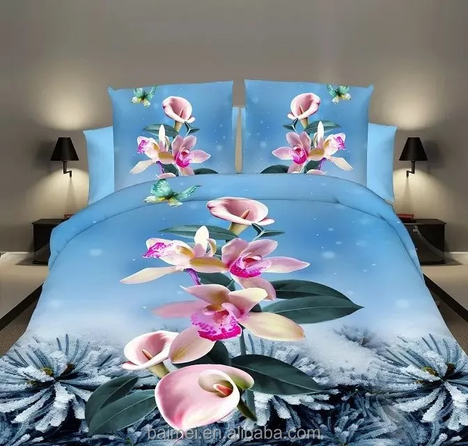 
100% cotton percale printed fitted cot bed sheet 