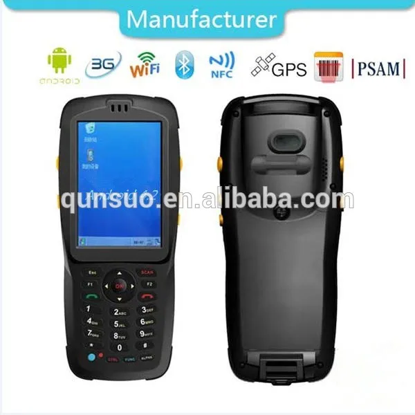 Pda3501 rugged 3g nfc mobile supermarket barcode scanner
