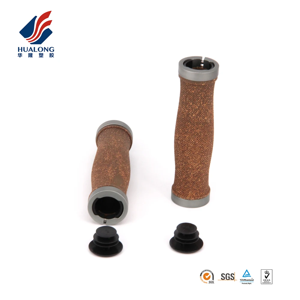 Ningbo HUALONG HL-G217A two sides locking ergonomic cork bike grips