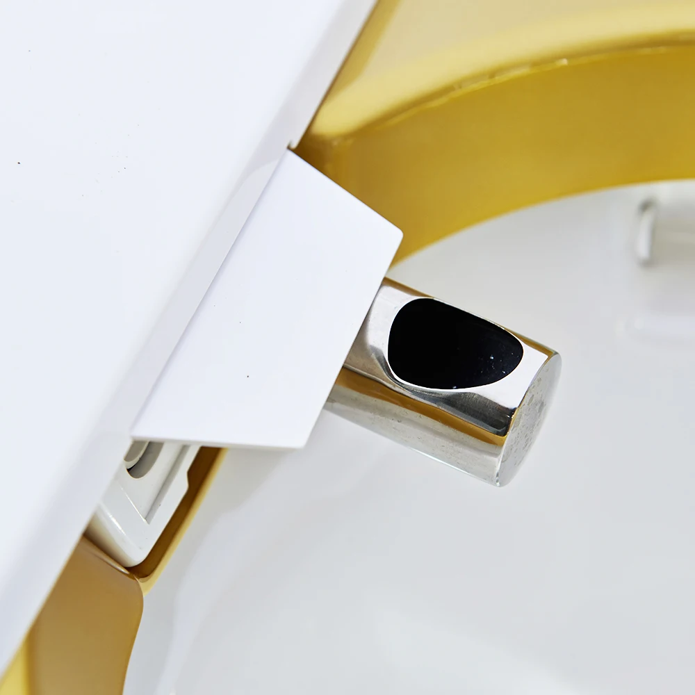 Automatic sensor flush gold plated smart bidet one piece toilet