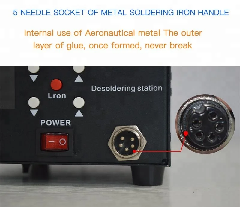 2 In 1 Hot Air Gun Iron Soldering Station Digital BGA Rework Solder Station