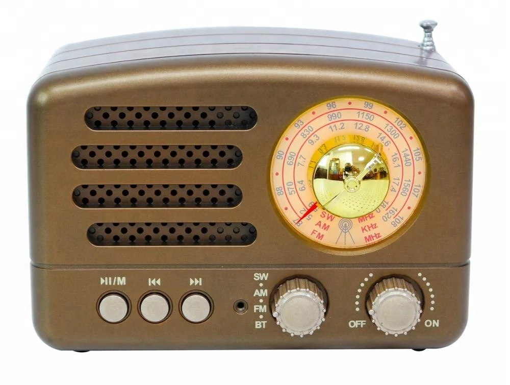 Desk top retro FM/AM/SW radio with USB/BT/TF/built in battery