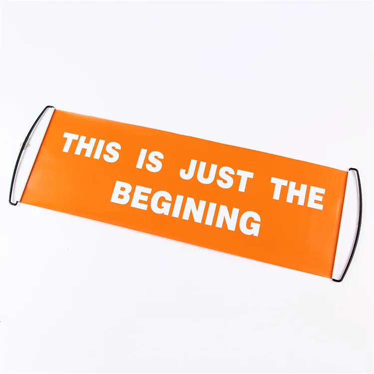 Customized high-quality printed scroll hand advertising banner