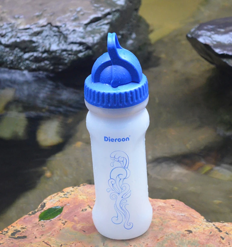 Diercon Drinking Water Filter System Sports Water Bottles Activated Carbon Outdoor Filtration
