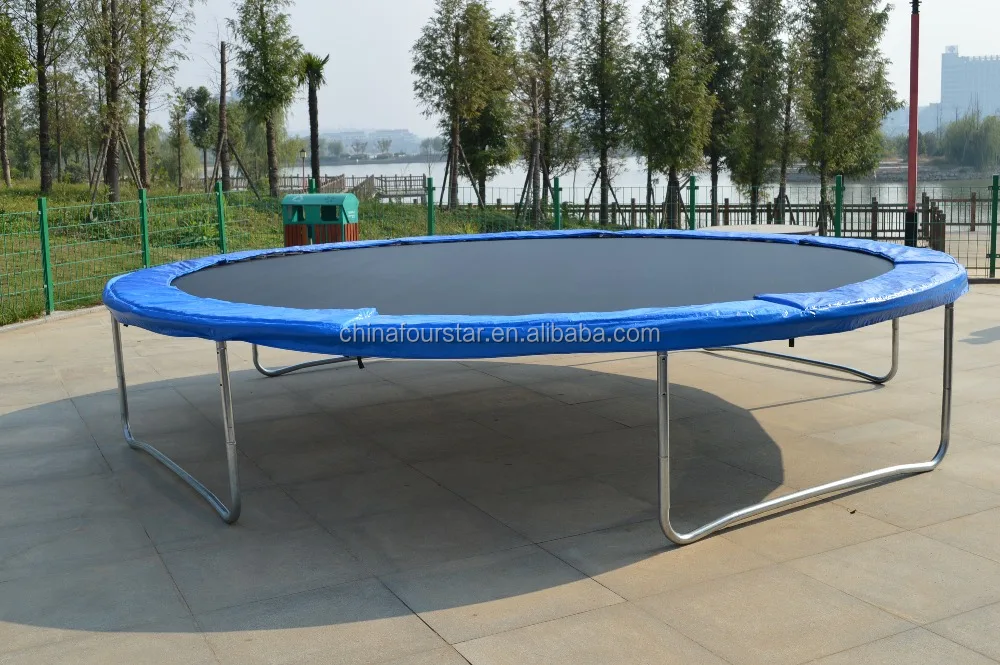 
14FT Professional circular trampoline Single Bungee Large Indoor Trampoline for Sale 