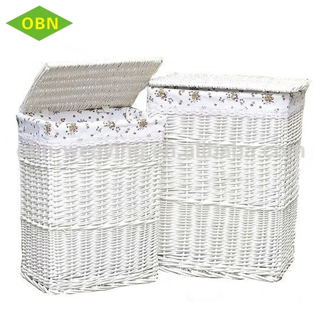 Популярная плетеная корзина для белья необходимой ванной комнаты с крышкой большая