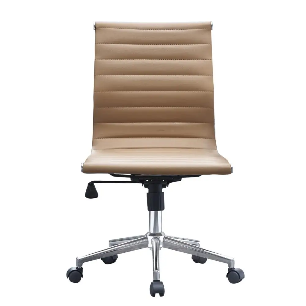 modern office chair office armless comfortable soft leather elegant high end office chair