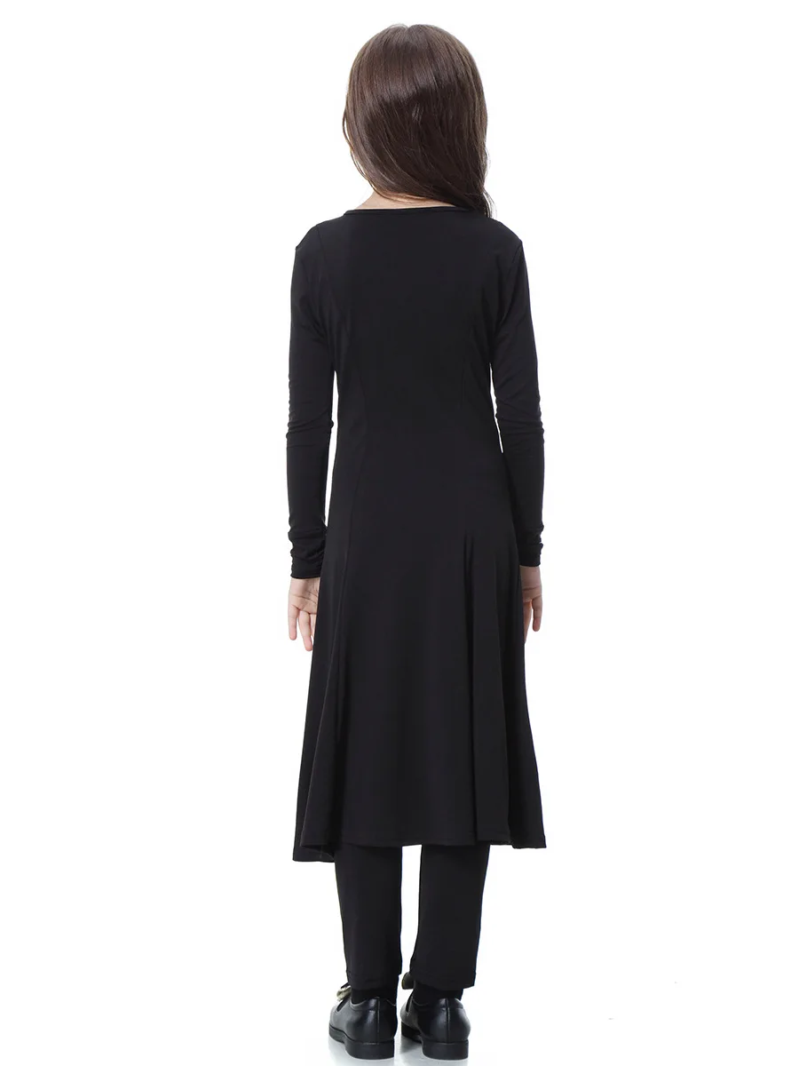 Wholesale simple style dress for muslim girls muslim clothes with dress and pants