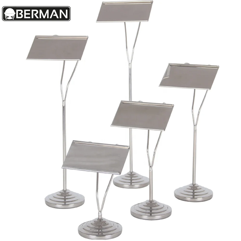 Metal restaurant table number holders , High quality wedding table number stands