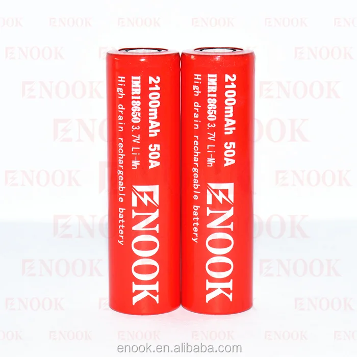 Оптовая цена!!! Enook 18650 2100 мАч 3.7 В max50A Литий-Ионный аккумулятор с плоской вершиной в большом складе