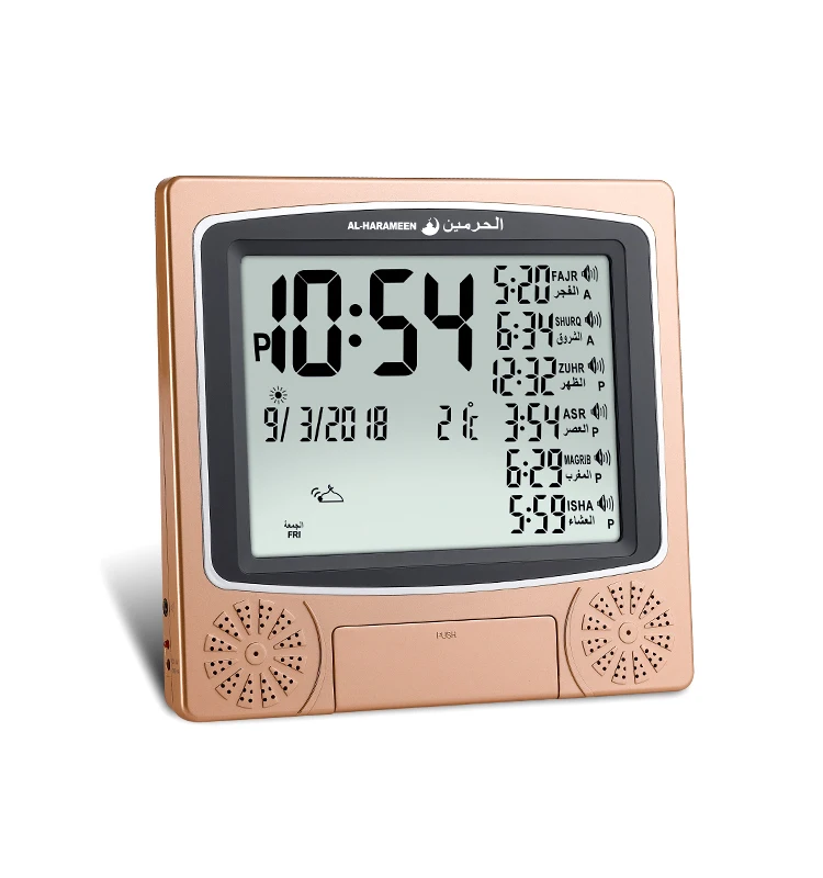 Мусульманские цифровые часы azan, молитвенные часы, al fajr
